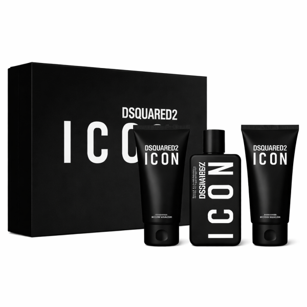 DSQUARED2 Icon Pour Homme Gift Set (Eau de Parfum 100ml + Shower Gel 100ml + Aftershave Balm 100ml)