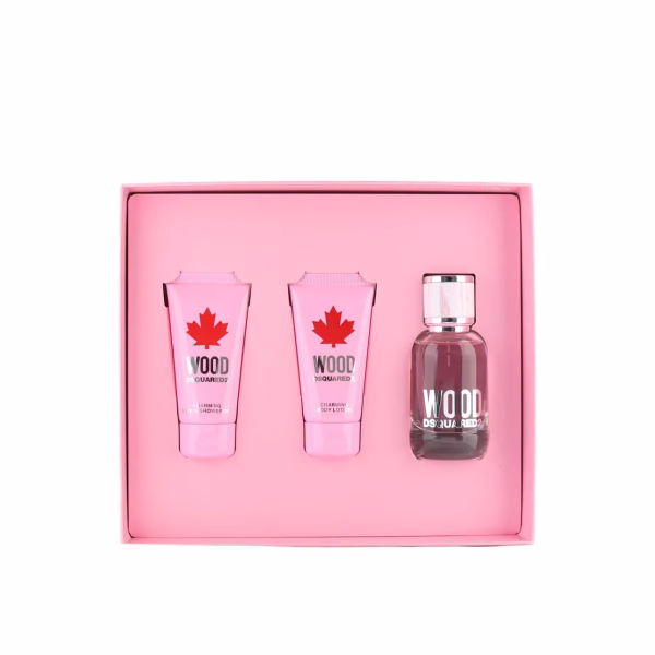 DSQUARED2 WOOD Pour Femme Gift Set (EDT 50ml + Body Lotion 100ml + Shower Gel 100ml)